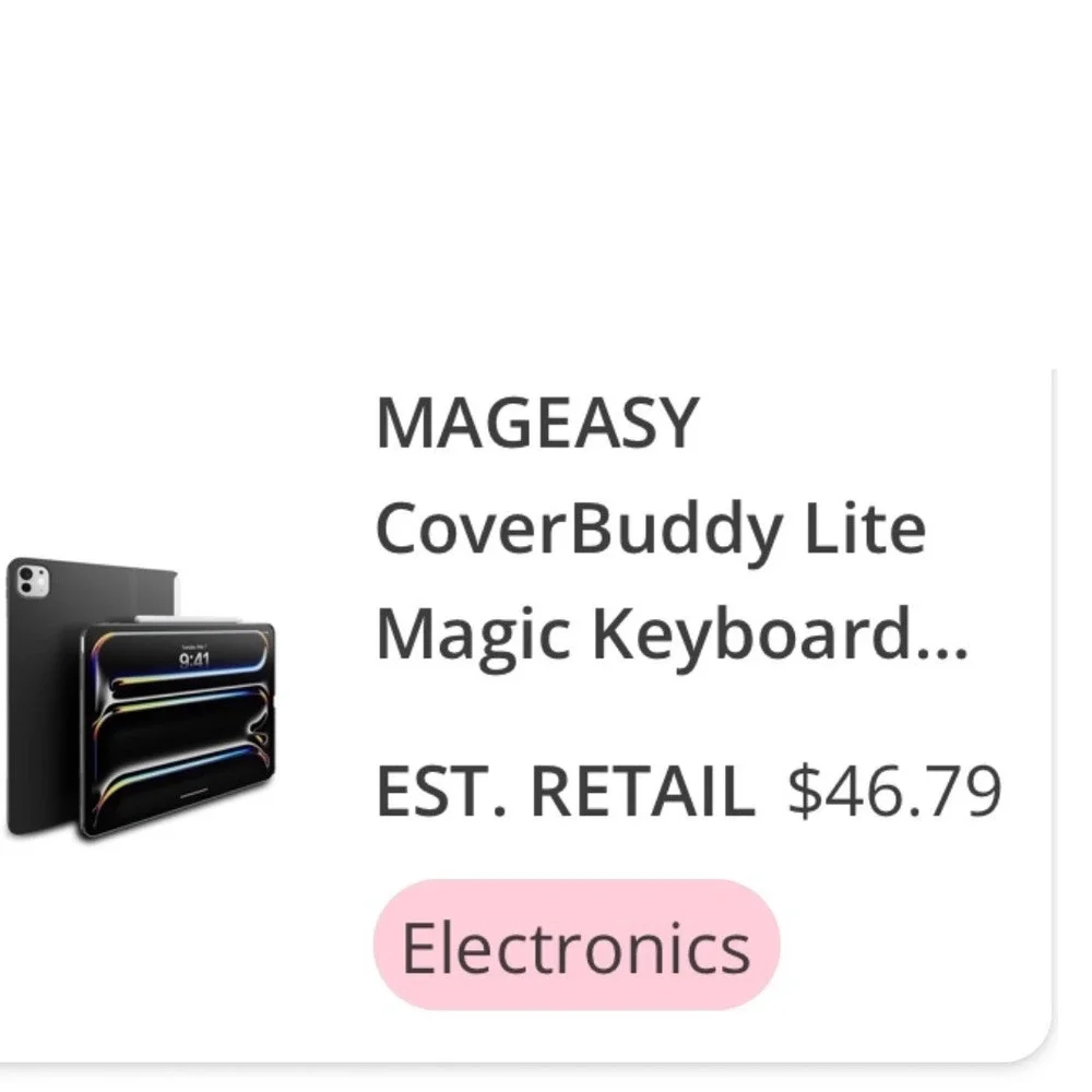 Mageasy CoverBuddy Lite iPad Pro 11 M4 2024 Magnetic Case Magic Keyboard Black